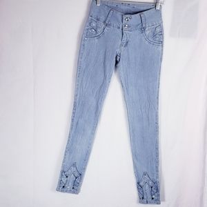 JEANS stretch with rhinestone embellishments
